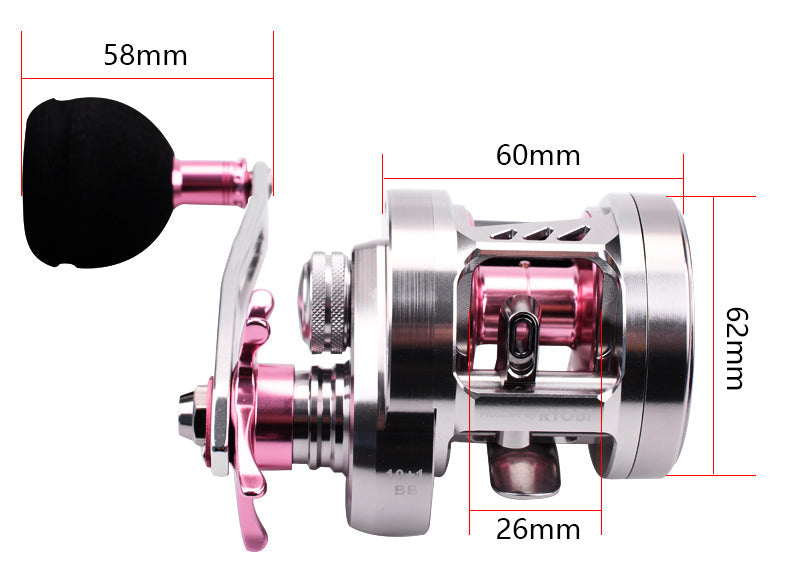 Full metal jigging reel 10+1BB sea fishing reel 6.8:1 gear ratio max